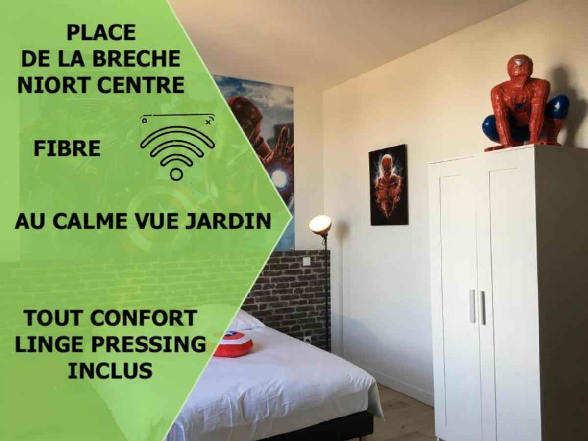 Appartamento Le Marvel centre la Brèche wifi vue jardin Niort Esterno foto
